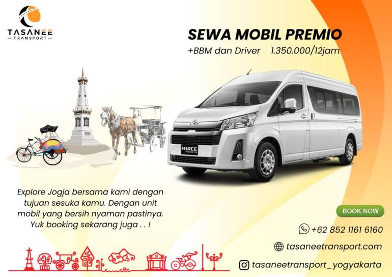 Sewa Hiace Premio Jogja Tasanee Transport Solusi Transportasi yang Profesional dan Terpercaya